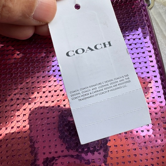 Coach New York Penn Pink Sequence Shoulder Bag (NWT) w/dustbag - Picture 5 of 6